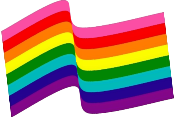 Regenbogenflagge mit 8 Farben